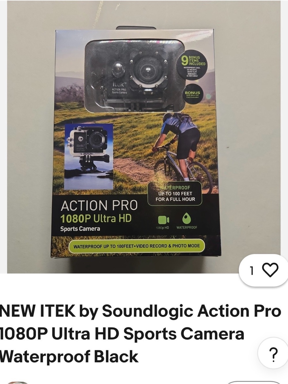 Action Pro 1080P Ultra HD Sports Camera - NEW in box